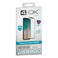 4-OK Tempered Glass Frame Display Schutz (Case friendly)...