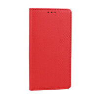 Buch Etui Smart Book MAGNET mit Fach und Stand für Apple iPhone X/XS - Rot