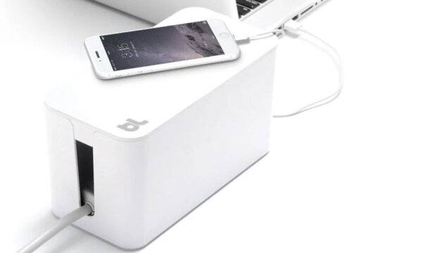 Bluelounge CableBox Mini for cable management - White