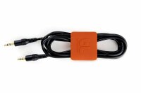 Bluelounge CableClip Kabelklemmen Medium - Dark Grey und Orange (2er Set)