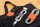 Bluelounge CableClip Kabelklemmen Medium - Dark Grey und Orange (2er Set)