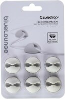 Bluelounge CableDrop 6er Pack für Kabelmanagement - Weiss