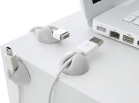 Bluelounge CableDrop 6er Pack für Kabelmanagement - Weiss
