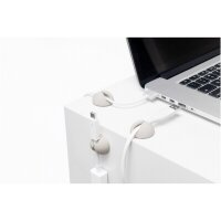 Bluelounge CableDrop 6er Pack für Kabelmanagement - Weiss