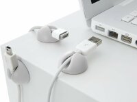 Bluelounge CableDrop 6er Pack für Kabelmanagement - Weiss