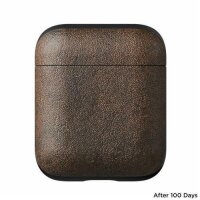 Nomad Airpod Case Leather Ledertasche - Rustic Brown (Braun)