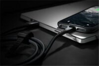 Nomad Kevlar USB-A auf Lightning Kabel mit 12 Watt Ladeleistung - Schwarz