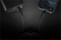 Nomad Kevlar USB-A auf Lightning Kabel mit 12 Watt Ladeleistung - Schwarz