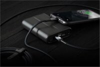 Nomad Kevlar USB-C auf Lightning Kabel 3m - Schwarz