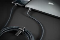 Nomad Kevlar USB-C auf Lightning Kabel 3m - Schwarz