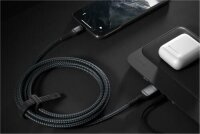 Nomad Rugged USB-A auf Lightning Kabel 3m - Schwarz