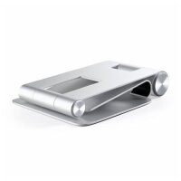 Satechi Aluminum Foldable Stand Smartphone /Tablet Halterung - Silber