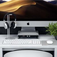 Satechi Aluminum Monitor Stand Hub für Apple iMac - Silber