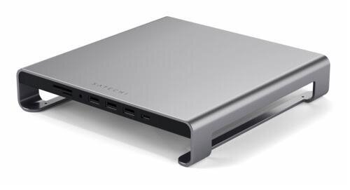 Satechi Aluminum Monitor Stand Hub für Apple iMac - Space Gray (Grau)