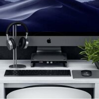Satechi Aluminum Monitor Stand Hub für Apple iMac - Space Gray (Grau)