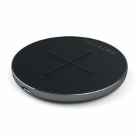 Satechi Aluminum PD und QC Wireless Charger Ladestation - Space Gray (Grau)