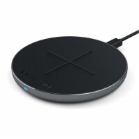 Satechi Aluminum PD und QC Wireless Charger Ladestation - Space Gray (Grau)