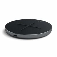 Satechi Aluminum PD und QC Wireless Charger Ladestation - Space Gray (Grau)