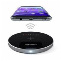 Satechi Wireless Qi Charging Pad Ladestation - Space Gray (Grau)