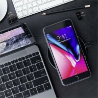 Satechi Wireless Qi Charging Pad Ladestation - Space Gray (Grau)