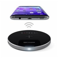 Satechi Wireless Qi Charging Pad Ladestation - Space Gray (Grau)