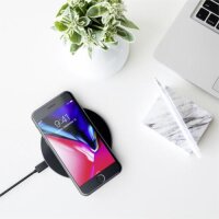 Satechi Wireless Qi Charging Pad Ladestation - Space Gray (Grau)