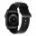 Nomad Strap Modern Leather für Apple Watch 42/44/45/49 mm - schwarzer Connector / Schwarz