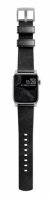 Nomad Strap Modern Leather for Apple Watch 42/44/45/49 mm - Silver Connector / Black