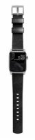 Nomad Strap Modern Leather for Apple Watch 42/44/45/49 mm - Silver Connector / Black