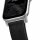 Nomad Strap Modern Leather for Apple Watch 42/44/45/49 mm - Silver Connector / Black