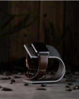 Correa Nomad Modern Leather para Apple Watch 42/44/45/49 mm - Conector negro / Marrón