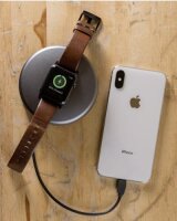 Correa Nomad Modern Leather para Apple Watch 42/44/45/49 mm - Conector negro / Marrón