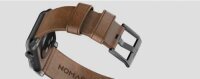 Correa Nomad Modern Leather para Apple Watch 42/44/45/49 mm - Conector negro / Marrón