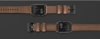 Correa Nomad Modern Leather para Apple Watch 42/44/45/49 mm - Conector negro / Marrón