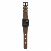Correa Nomad Modern Leather para Apple Watch 42/44/45/49 mm - Conector negro / Marrón