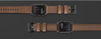 Correa Nomad Modern Leather para Apple Watch 42/44/45/49 mm - Conector negro / Marrón