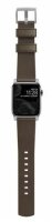 Nomad Strap Modern Leather für Apple Watch 38/40 mm - Silber Connector / Braun