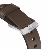 Nomad Strap Modern Leather für Apple Watch 38/40 mm - Silber Connector / Braun
