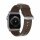 Nomad Strap Modern Leather für Apple Watch 38/40 mm - Silber Connector / Braun