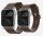 Nomad Strap Modern Leather für Apple Watch 38/40 mm - Silber Connector / Braun