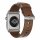 Nomad Strap Modern Leather pour Apple Watch 42/44/45/49 mm - Connecteur argent / Marron