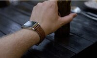 Nomad Strap Traditional Leather für Apple Watch 42/44/45/49 mm - Silber Connector / Braun