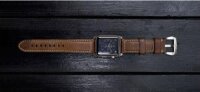 Nomad Strap Traditional Leather für Apple Watch 42/44/45/49 mm - Silber Connector / Braun