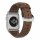 Nomad Strap Traditional Leather für Apple Watch 42/44/45/49 mm - Silber Connector / Braun