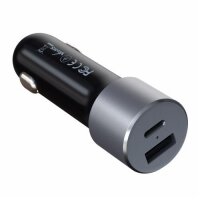 Satechi 72W Dual Type-C PD Car KFZ Ladegerät - Space Gray (Grau)