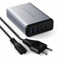 Satechi 75W Dual Type-C PD Travel Charger - Space Gray (Grau)