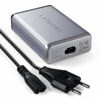 Satechi 75W Dual Type-C PD Travel Charger - Space Gray (Grau)