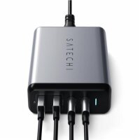 Satechi 75W Dual Type-C PD Travel Charger - Space Gray (Grau)