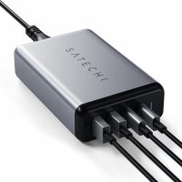 Satechi 75W Dual Type-C PD Travel Charger - Space Gray (Grau)