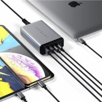 Satechi 75W Dual Type-C PD Travel Charger - Space Gray (Grau)